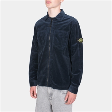 Stone Island Jr. Overshirt Corduroy Navy Blue